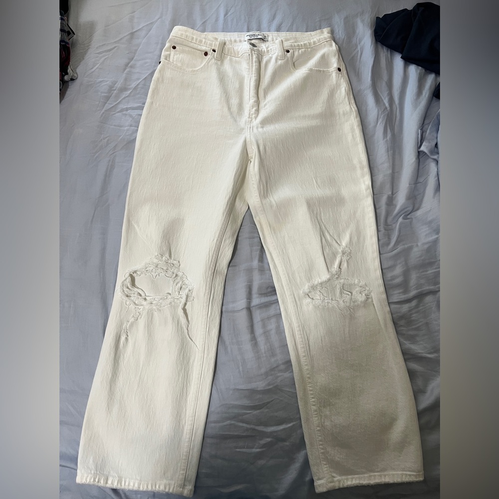 Ultra High Rise Ankle Straight Jeans